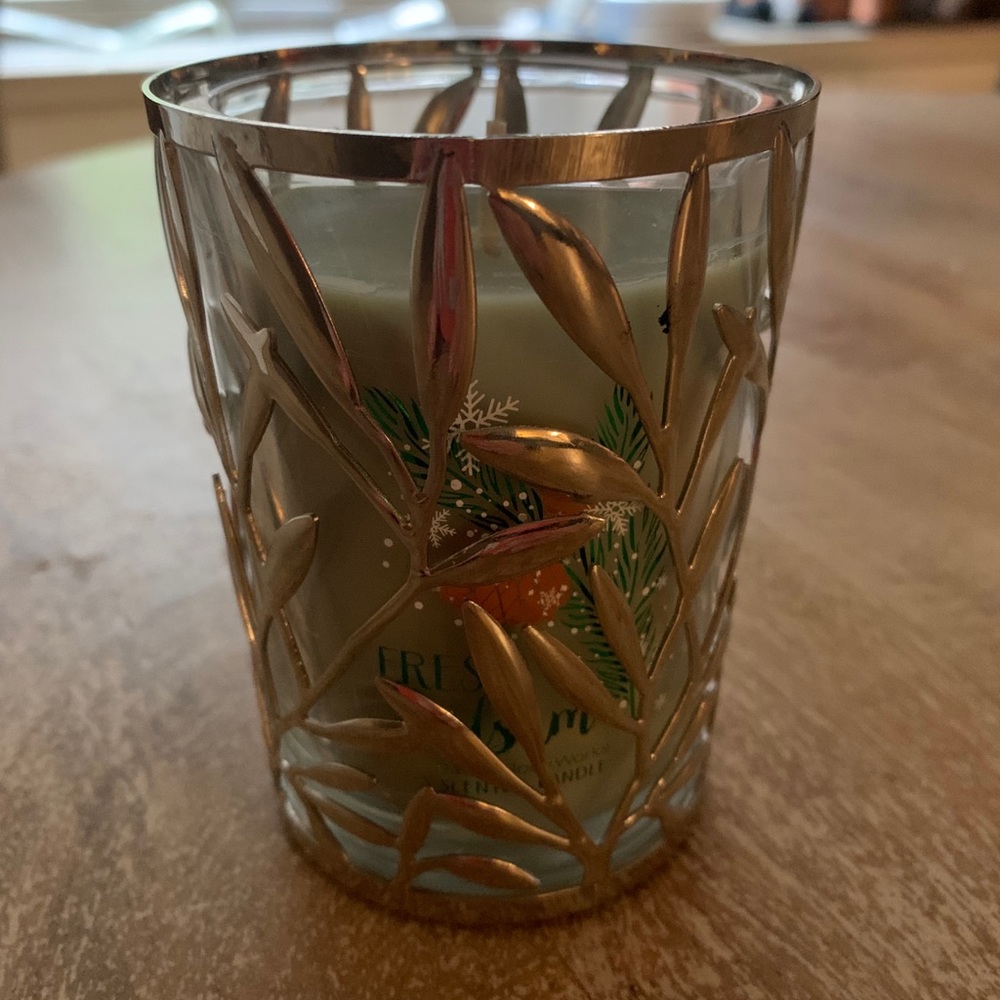 Holiday Candle with Decorative Candle Holder